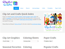 Tablet Screenshot of clipartandcrafts.com